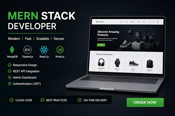 mern web app with admin dashboard