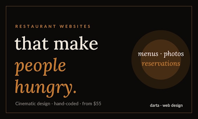 create a stunning restaurant website with menu and reservations