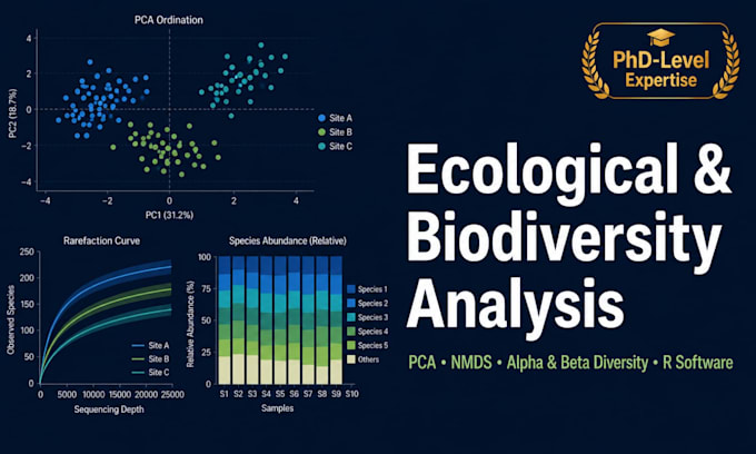 perform ecology and biodiversity statistical analysis using r