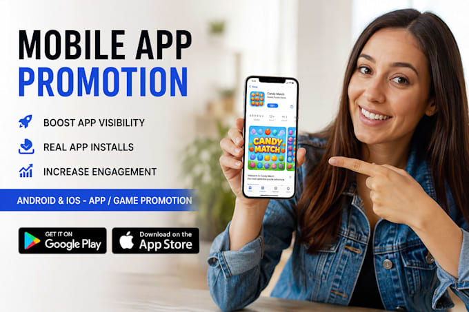 do mobile app promotion for android app install, ios app install, app promotion