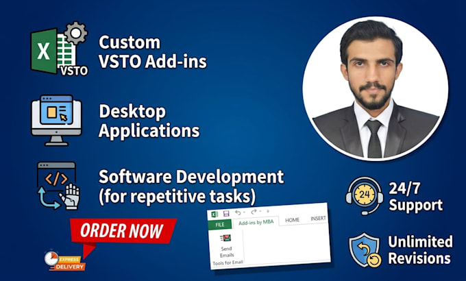 develop custom excel add ins using vsto for desktop application
