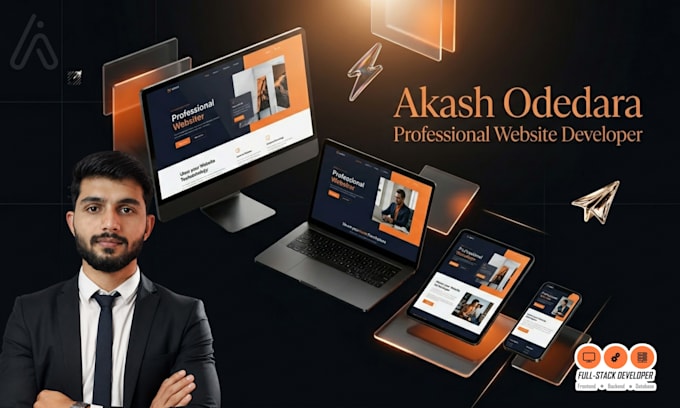 design responsive landing page or business website