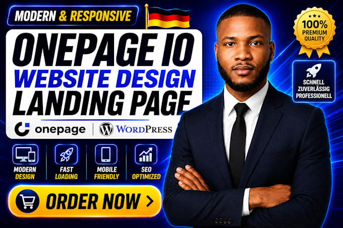 design responsive onepage io website perspective funnel and heyflow landing page