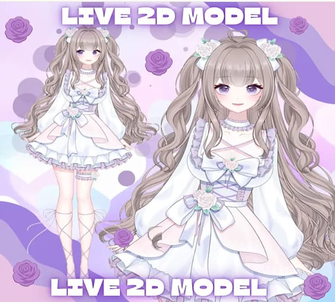 create custom live2d vtuber model, vtuber avatar and anime vtuber character