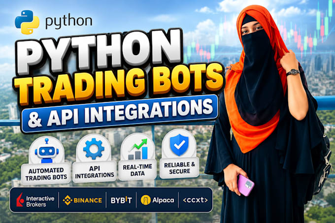 develop python trading bots and API integrations