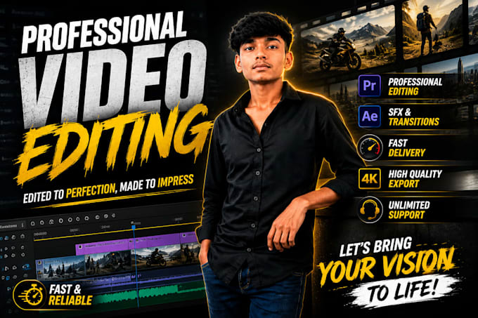 professionally edit video for youtube and others