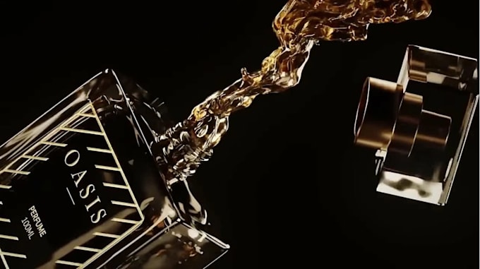 design perfume bottle, cgi animation