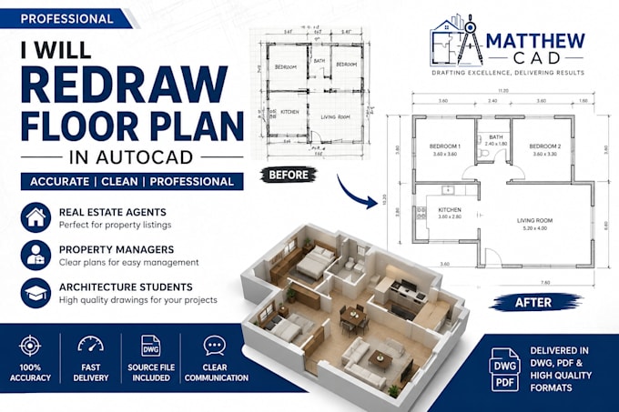 design floor plan for realestate agents, property manager, architecture students