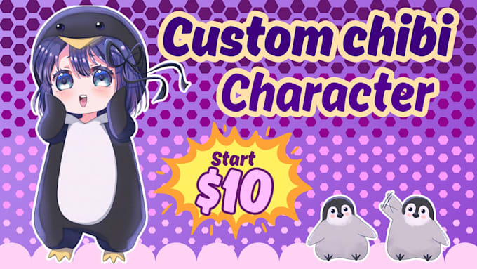 draw cute custom chibi characters in my style