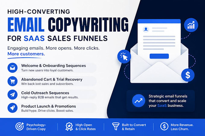write high converting email copywriting for saas sales funnels