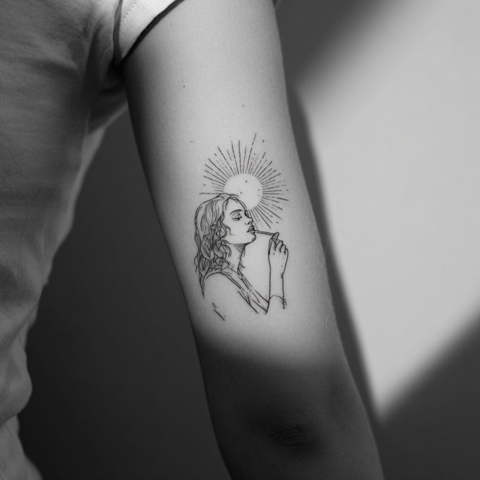 create custom fine line and linework tattoo designs