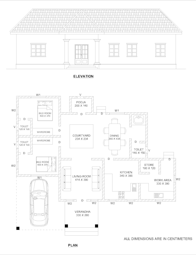 draw your 2d floor plan professionally in autocad