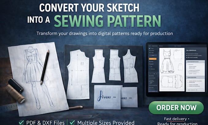 create custom sewing patterns for your clothing design