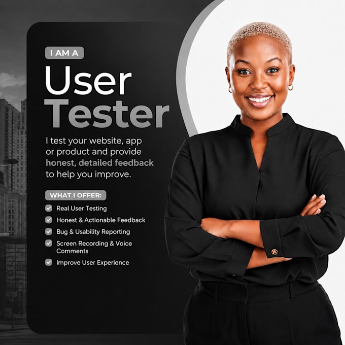 do user testing, app testing ,website testing, UI UX and functional testing