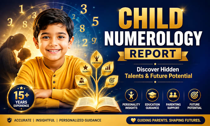 create a detailed child numerology report for parents