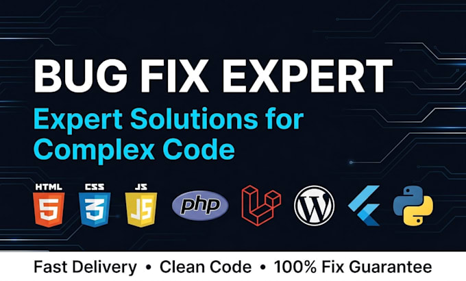 debug and fix errors in laravel, codeigniter, react, PHP, wordpress and flutter