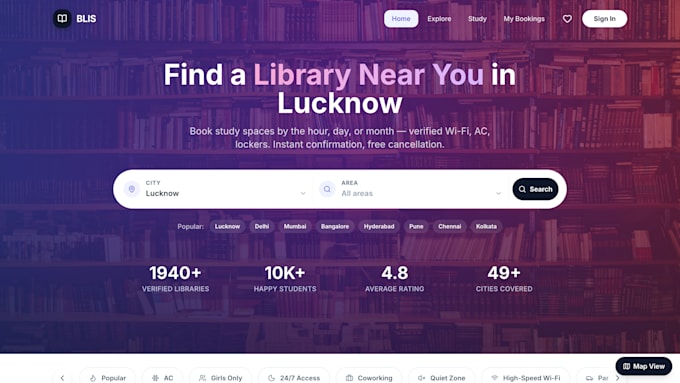 build a full stack web app, booking platform or website in react nextjs