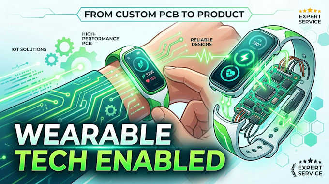 develop custom nrf52840 embedded pcb for wearable devices