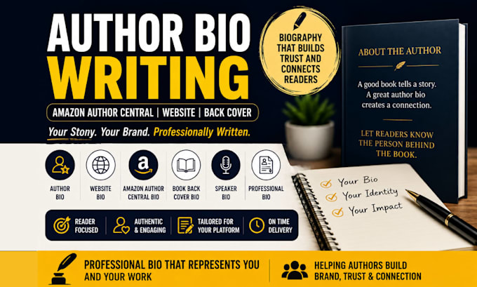 write author bio amazon author central website bio back cover bio amazon kdp bio