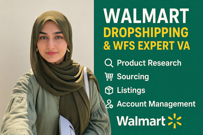 be your walmart dropshipping virtual assistant wfs va