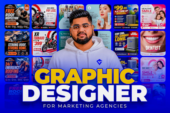 be your dedicated graphic designer for marketing agencies