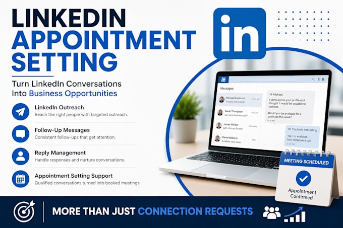 manage linkedin outreach and appointment setting