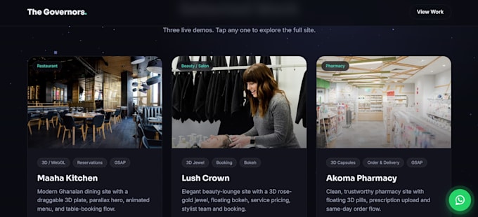 build a full web stack app with required integrations