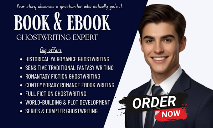 ghostwrite historical ya romance, sensitive traditional ghostwriter