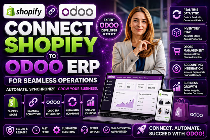 connect shopify store to odoo erp for seamless operations