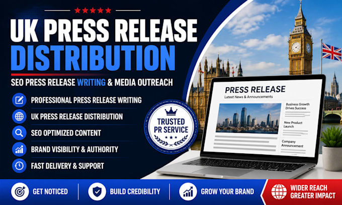 write SEO press release and UK press release distribution