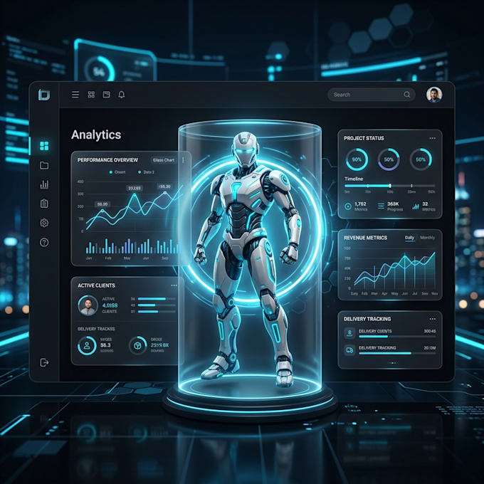 build an interactive 3d webgl website or dashboard app