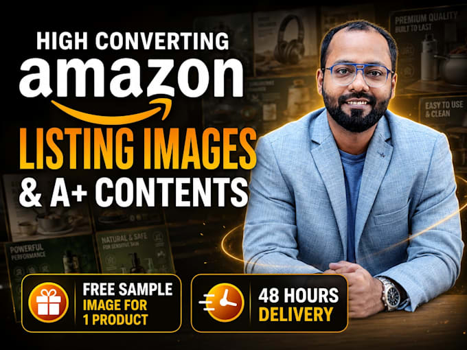 design high converting amazon listing images or amazon listing pictures