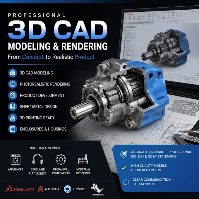 do 3d cad design