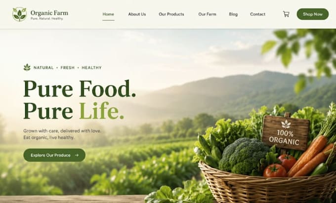 build squarespace organic farm website csa box delivery website gardening site