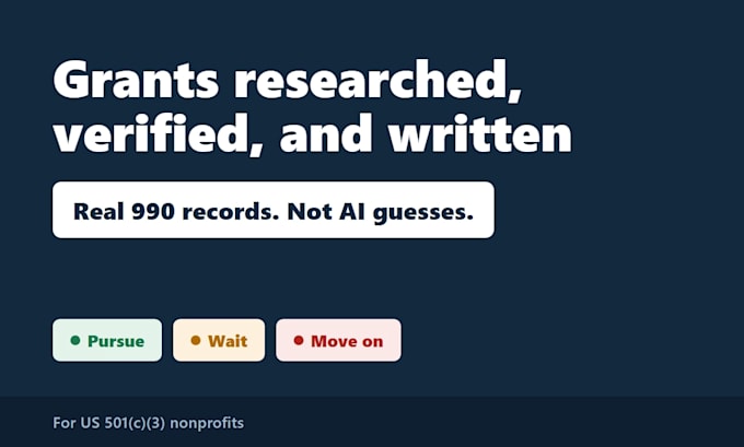grant research and grant writing