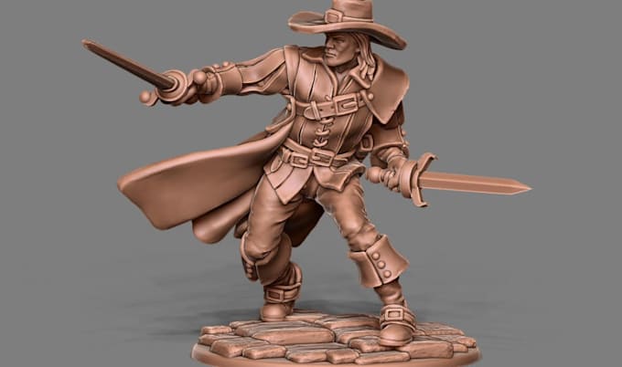 create board game miniature tabletop character stl model and 3d printable figure