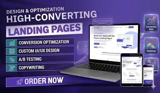 create a professional landing page
