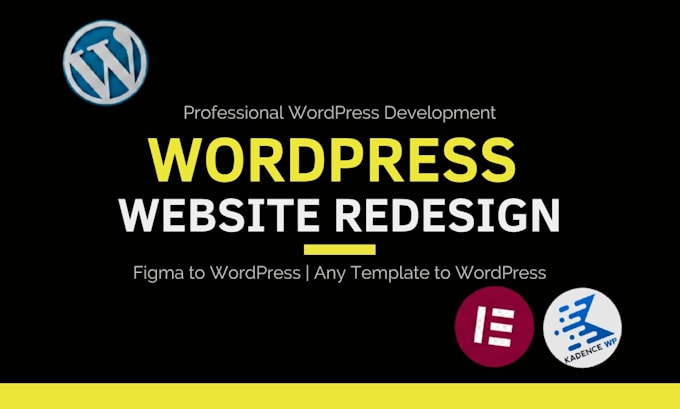 design, redesign, clone, responsive wordpress website development with elementor