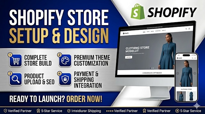 customize shopify store design or redesign shopify website