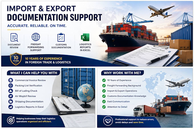 import and export documentation support