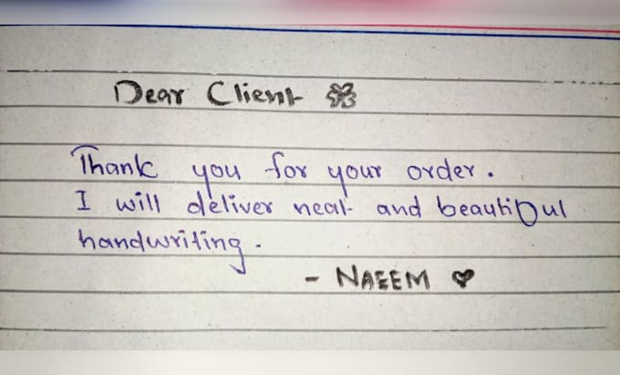 write handwritten assignment and notes with neat writing
