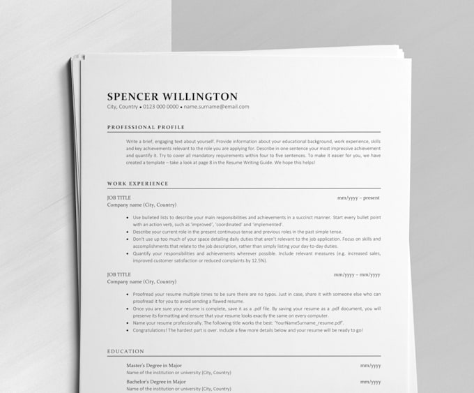 review, revise, and optimize your resume