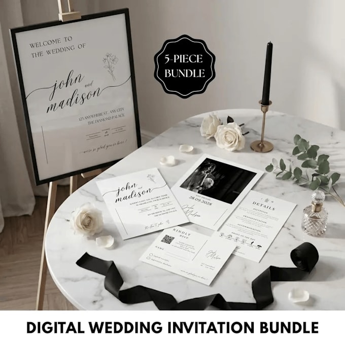 design editable and printable wedding invitation templates in canva