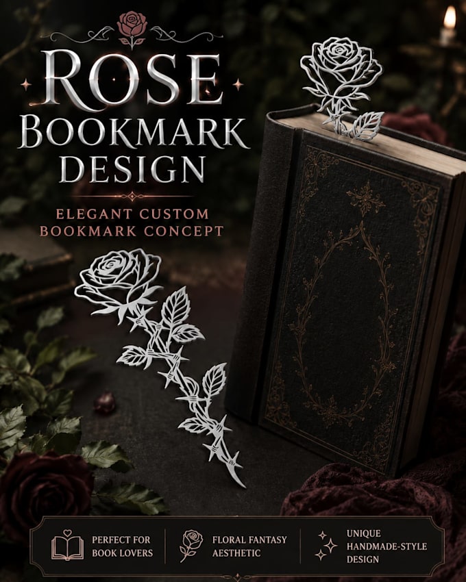 design custom 3d printable bookmark