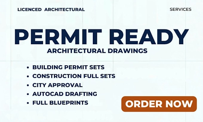 building permit architectural drawings
