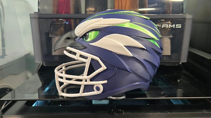 design 3d cosplay helmet printable stl file 3d manufacturing