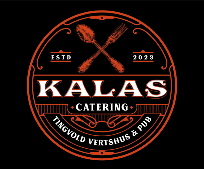 create a custom catering logo for restaurants services