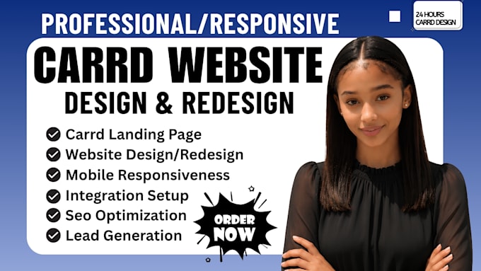 carrd website redesign carrd landing page design carrd website development carrd