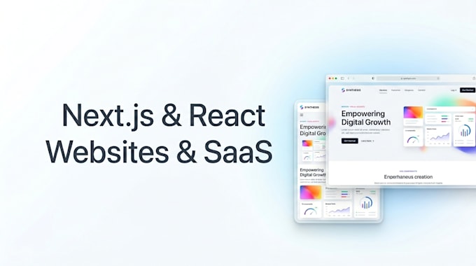 develop a premium nextjs website or saas application