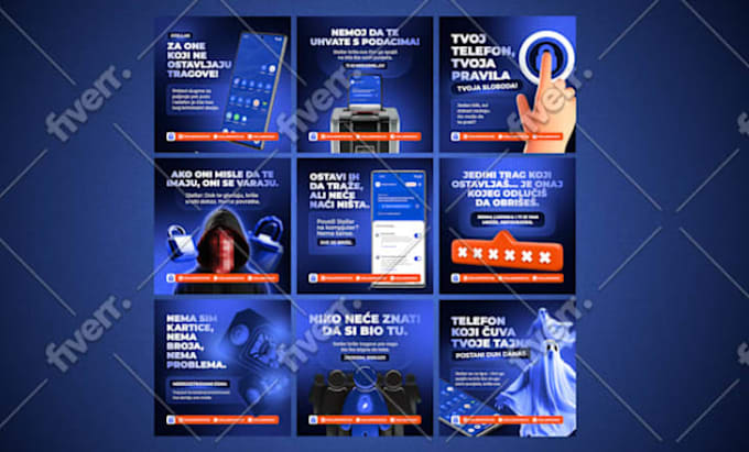 do stylish and modern instagram post design